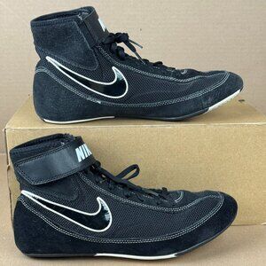 Nike Wrestling Shoes Men’s US 10 Black High Top Lace-Up Pre-Owned